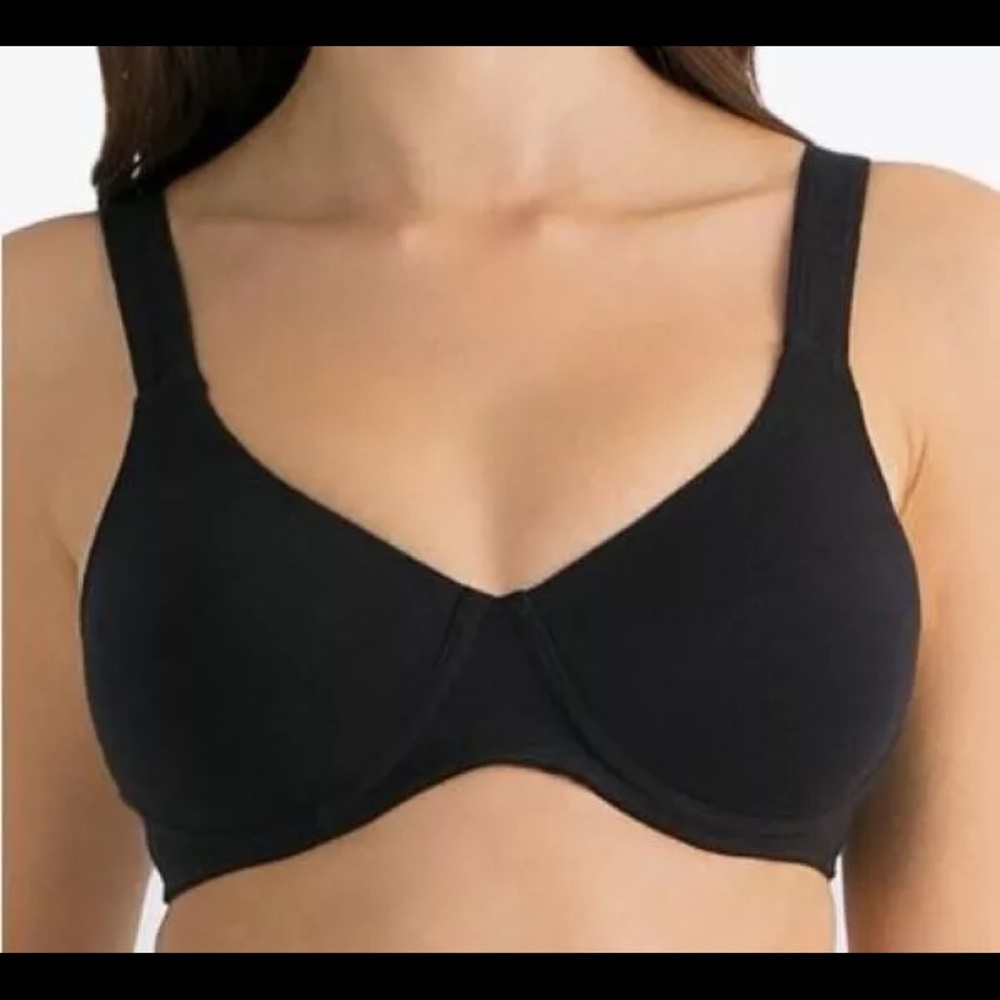 Fruit of the Loom FT663 Womens Anti-Gravity Wire-Free Bra Black New 38DD